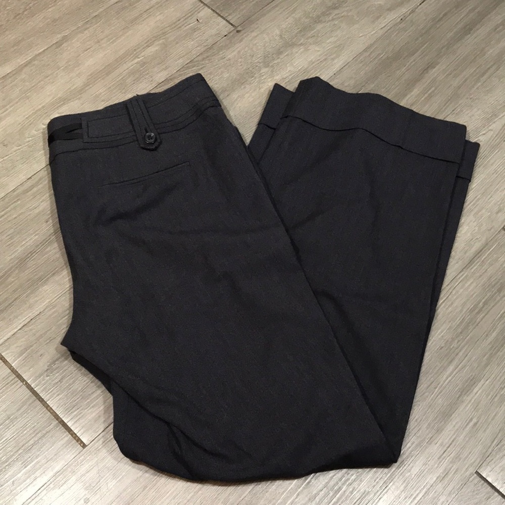 Ann Taylor Loft “Ann” style Gray Flare Leg Dress Pants size 10